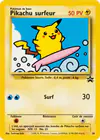 Carte Pikachu surfeur 28/