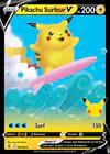 Carte Pikachu Surfeur V 008/025
