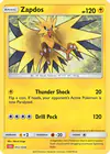Carte Zapdos 012/034