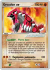 Carte Groudon ex 93/100