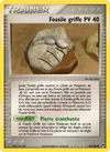 Carte Fossile griffe 90/100