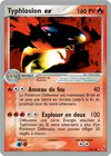 Carte Typhlosion ex 99/100