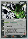 Carte Rocket's Scyther ex 102/109