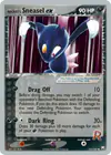 Carte Rocket's Sneasel ex 103/109