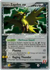 Carte Rocket's Zapdos ex 106/109