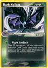Carte Dark Golbat 34/109