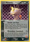 Carte Rocket's Meowth 46/109