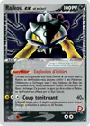 Carte Raikou ex de Rocket 108/107