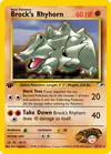 Carte Brock's Rhyhorn 22/132
