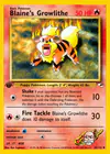 Carte Blaine's Growlithe 35/132