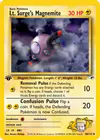 Carte Lt. Surge's Magnemite 50/132
