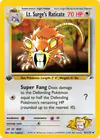 Carte Lt. Surge's Raticate 51/132
