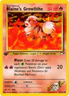 Carte Blaine's Growlithe 62/132