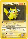Carte Lt. Surge's Pikachu 81/132