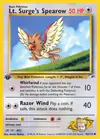 Carte Lt. Surge's Spearow 83/132