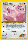Carte Koga's Ditto 10/132