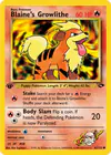 Carte Blaine's Growlithe 62/132