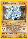 Carte Blaine's Rhyhorn 65/132
