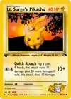 Carte Lt. Surge's Pikachu 84/132