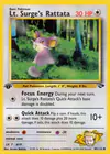 Carte Lt. Surge's Rattata 85/132