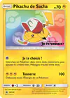 Carte Pikachu de Sacha SM108/