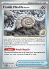 Carte Fossile Nautile Ancien 153/165