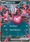 Carte Darkrai ex 110/